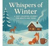 Whispers of Winter - En Mysig Målarbok för Vuxna och Tonåringar: 45 Vinterillustrationer med Snö, Stugor och Djur - Avkoppling och Stresslindring