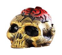 Whistle della morte - fischio fantasma di Halloween | Strumento Aztec Ghost Scream | Strumento di avvertimento per il design del cervello spaventoso per giovani, proposito, campeggio, escursioni, nott