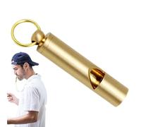 Whistle - Emergencyy Whistle | Safety Whistle | Golden Brass Whistle with Keychain Attachment Survival Whistle Golden Brass Whistle with Lanyard Metal Whistle for Coaches, Teachers and Students