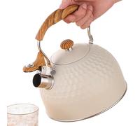 Whistling Kettles, Induction Tea Kettle, 7.48x8.86in Stainless Steel Pot, Loud Whistling Alert, 2.5l Heat Resistant Design for Home, Kitchen, Camping, Apartment, Travel