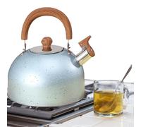 Whistling Tea Kettle - Acciaio inossidabile 18,5 x 18 cm | Kettle, Water Boiler | 2L Whistling Tea Kettles For Coffee, Fast Boiling Hot Water, Camping Trips, Hiking, Festival, Outdoor Cooking