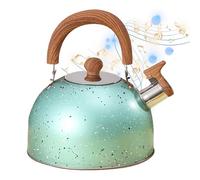 Whistling Tea Kettle - Acciaio inossidabile 18,5 x 18 cm | Kettle, Water Boiler | 2L Whistling Tea Kettles For Coffee, Fast Boiling Hot Water, Camping Trips, Hiking, Festival, Outdoor Cooking