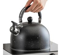 Whistling Tea Kettle - Rustproof Loud Whistle Comfortable Handle Kettle Pot | Cooktop Kettle For Preparing Hot - Water On Induction Cooker Stainless Steel Food Grade Stove Top Gas Electric Cooktop Kit
