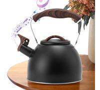 Whistling Tea Kettle, Stainless Steel Stove Top Teapot, Vintage 3L Water Boiler, Heat-Resistant Handle Kitchen Tool, Loud Whistle Teakettle, Ideal for Tea Brewing, Camping, Home Use