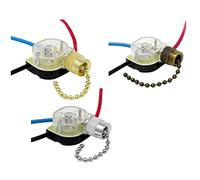 Whisverse 3Pack ZE-110 Interruttore della Luce Ventilatore da Soffitto con Catena di Ricambio a 3 Velocità