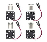 Whisverse 4PCS Brushless CPU Ventola di Raffreddamento Dissipatore di Radiatore 3.3V 5V per Raspberry Pi4 Pi3 B+, Pi 3, Pi 2, Pi 1 B+