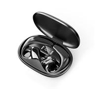 Whisverse Cuffie Bluetooth Conduzione Aria Riduzione Del Rumore Sport Auricolari Fili Impermeabile con Microfono Auricolari Nero