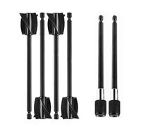 Whisverse Pale per miscelatore di in resina epossidica per trapano, 4 pezzi riutilizzabili agitatore di in resina e 2 aste di prolunga