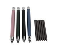 Whisverse Set di 10 matite da 5,6 mm, per schizzi, in metallo, in grafite meccanica automatica, per bricolage, schizzi d'arte, lavorazione legno