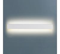 White 12W Led Wall Lamp - Modern Iron Wall Sconce with Astigmatism for Indoor Spaces, Long Strip Luminaire for Dining Room Decoration (3000K)(Black,Warm Light)/White/White Light