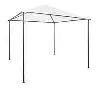 White 180 g/m² Oxford Fabric Canopy Tent, 3 x 3 x 2,9 m Outdoor Shelter for Family Gatherings, Picnics, Campeggio, Resistente ai raggi UV & Dirt, Telaio in acciaio durevole