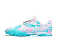 (WHITE, 35) Football shoes available in three colors with a choice between TF studs and FG long studs, designed for both men and women.