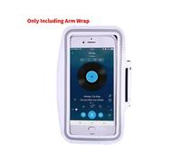 (White,5 Inch)Borsa da braccio sportiva elegante e comoda doppio pulsante regolabile touch screen