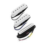 White Alnico 5 Magnet SSS Guitar Pickup Set Single Coil E Hot Dual Rails Pickup Per Parti Di Chitarra Elettrica Pickups Set per Chitarra Elettrica