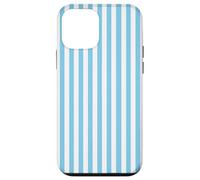 White and Blue Striped Sky Color Vertical Lines Custodia per iPhone 12 mini