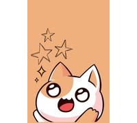 white and orange cat Notebook , writing journal , 100 pages