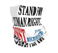 White Anti T Protest Human Rights Resist Impeach 47 President Unisex Bandana Elastico Collo Ghetta Traspirante Fascia Collo per Trekking Running Pesca Bici