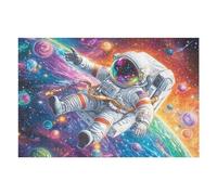 White Astronaut Space Puzzle 1000 Pezzi Per Regalo Di Laurea Magistrale Cartone Di Alta Qualità Per Decorazione Studio Stampa Ad Alta Definizione Edizione Esclusiva 1000 PCS（75x50cm）