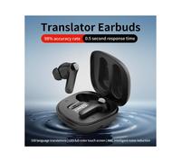 (white) B11 Wireless Bluetooth Translation Earbuds, Portable In-Ear Touch Control Translator, Supports Multi-Language Real-Time Translation