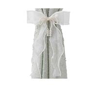 (White) Beaded Bows Curtain Holdbacks With Butterfly Design Ideal For Modern Homes Interiors Easy Installation And Long last Wine red