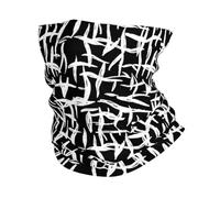 White Black Lines Pattern 26X30Cm Antivento Passamontagna Antiscivolo Cerchietto per Capelli per Outdoor Pesca Bambini