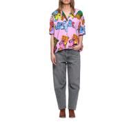 WHITE, ,Blouses & Shirts ,Donna ,Rosa ,S Bowling Shirt