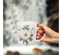 White Bone China Mug for Coffee and Tea Drinking Tazza D'acqua Ceramica