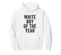 White Boy of The Year - Funny Handsome Cool Men's Humor Felpa con Cappuccio