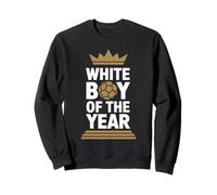 WHITE BOY OF THE YEAR Trofeo Calcio Corona Orgoglio Fan Felpa