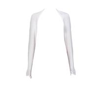 (White) Breathable Shoulder Wrap for Vacation Thin Shawl Sleeves for Beach Sun Protective Half Shawl for Women with Long Sleeves White