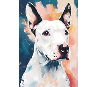 White Bull Terrier Notebook: Journal, Diary, Dog Notebook: A wonderful gift for family, friends, loved ones, kids, dog lovers, Bull Terrier admirers, ... Bull Terrier enthusiast, small dog parents