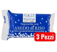 White Castle Saponetta con Amido di Riso Senza Profumo 150 g