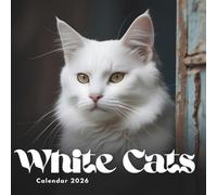 White Cat Calendar 2026-2027: 24 Months of Elegant Feline Charm and Cozy Cat Moments