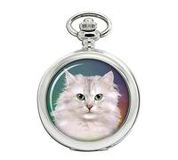 White Cat Full Hunter Orologio da tasca