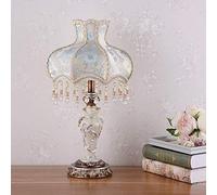 White Cloth of Embroidery Designs Blue Shade Blue Tassel Pendant Lamp Table Light White Resin Bedside Lamp Body Lamp Lighting Lamps