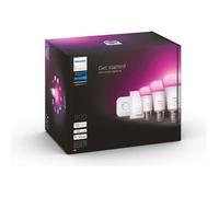 Philips Hue White e Color Ambiance Confezione da 2 Lampadine LED Smart E27 9W RGB + Bridge Hue + Interruttore
