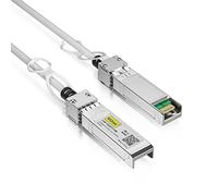 [White] Colored 10G SFP+ DAC Cable - 32AWG Twinax SFP Cable for Cisco SFP-H10GB-CU0.5M, Ubiquiti UniFi, D-Link, Supermicro, Netgear, Microtik, Fortinet, 0,5 metri (1,6ft)