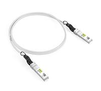 [White] Colored 10G SFP+ DAC Cable - Twinax SFP Cable for Cisco SFP-H10GB-CU0.5M, Ubiquiti UniFi, D-Link, Supermicro, Netgear, Microtik, Fortinet, 0,5 metri (1,6ft)