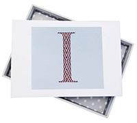 WHITE COTTON CARDS Alphabetics Iniziale i Mini Photo Album, Multicolore