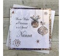 White Cotton Cards c4-nna "To a special nanna" cartolina natalizia