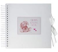 White Cotton Cards Libro di memoria"Gran's Boasting Book", rosa (NRP5C), di