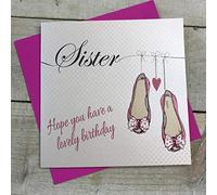 White Cotton Cards ll96-s"Birthday Hope you have a lovely Day Birthday Sister"