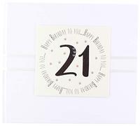 White Cotton Cards (MTGA18G) - Libro degli ospiti"Happy Birthday to You, 21"