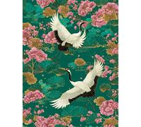 White Crane 1000 Piece Jigsaw Puzzles for Adults, Colourful, Challenging & Brainteasing Adult puzzles 1000 Pieces Retro, Fun jigsaws for The Whole Family 30x20 inch