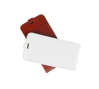 (White) Crazy Horse Skin PU Leather Vertical Flip Phone Casing Compatible For iPhone SE (2nd generation)/8/7 4.7 inch