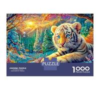 White Cub Resting in A Snowy Forest Puzzle Da 1000 Pezzi The Forest King Qualità Premium, Ottimo Gioco Per Adulti E Bambini 38x26cm/1000pcs