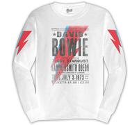 White David Bowie Longsleeve Hammersmith Odeon autorizzato Uomo maglietta