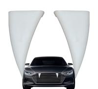 White Devil Horns Car Teeth Waterproof Vehicle Halloween Decoration