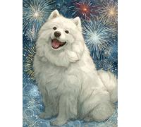 White Dog 2000 Piece Jigsaw Puzzles for Adults, Colourful, Challenging & Brainteasing Adult puzzles 2000 Pieces Animal, Fun jigsaws for The Whole Family 40x28 inch