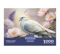White Dove And Flower Puzzle Giochi 1000 Pezzi Regalo Per Amore E Amico Arte Interesting Puzzle Adulti Foto 70x50cm/1000pcs